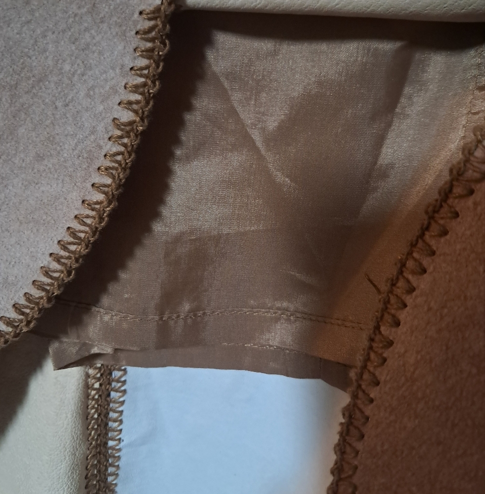 Express Womens Genuine Leather Suede Brown Skirt … - image 5